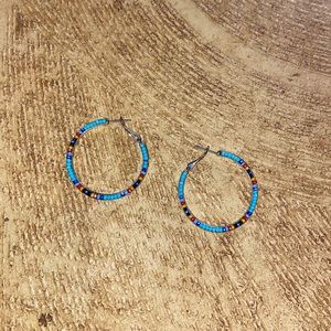 Beaded hoops